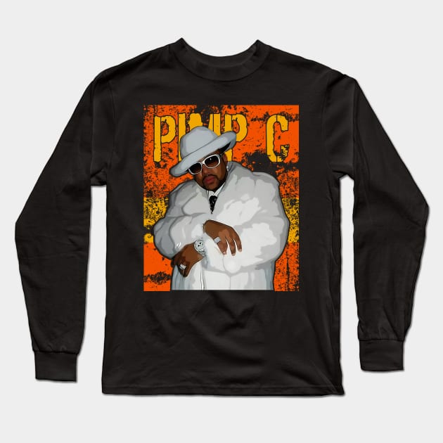 Pimp C | Rapper Long Sleeve T-Shirt by Aloenalone